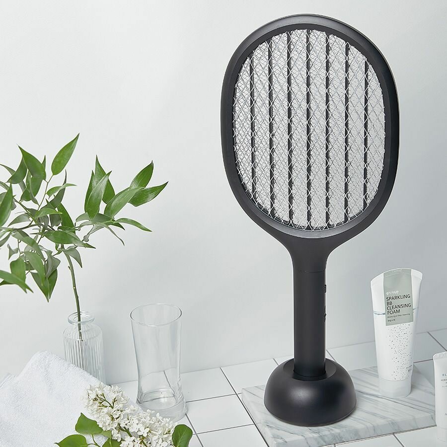 Электрические Мухобойки Xiaomi Мухобойка электрическаяSOLOVE Electric Mosquito Swatter P1 Black RUS