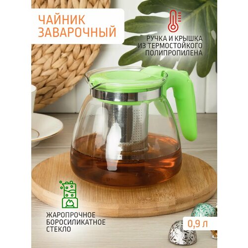 Чайник заварочный 09 л стеклянный 462₽