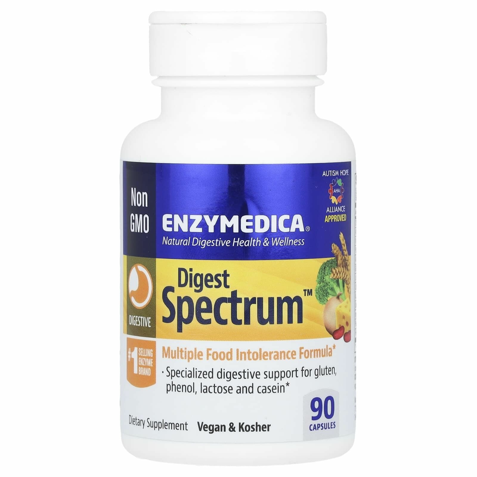 Enzymedica Ферменты для пищеварения Digest Spectrum 90 капсул