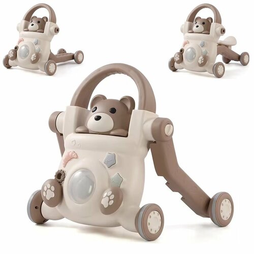 Детские музыкальные ходунки каталка трансформер 3 в 1 для малышей ходунки беговел самокат 4599₽