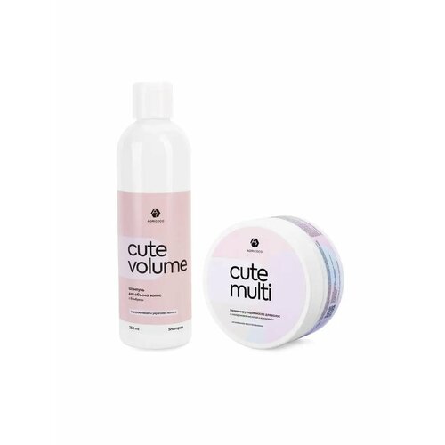 Adricoco Cute Volume - набор шампунь и маска для волос 250 мл 200 мл 668₽