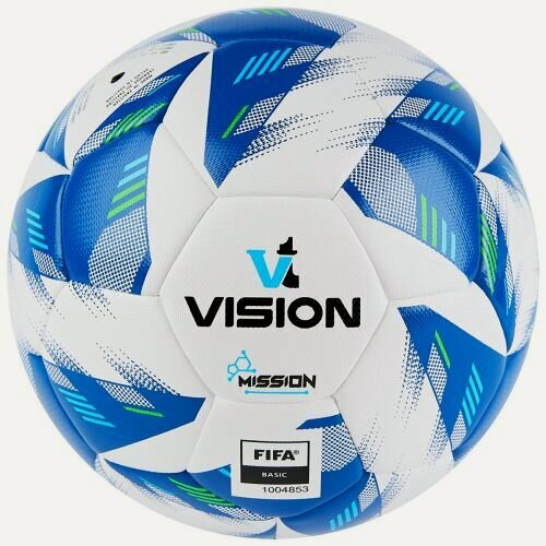 Изображение товара Мяч футбольный Vision TORRES Mission, FV324074, р.4, FIFA Basic, PU, 32 панели, гибридная сшивка, бело-синий