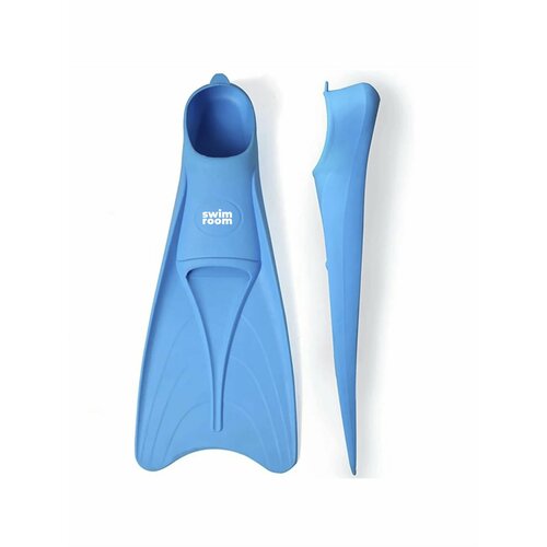 Длинные ласты для плавания SwimRoom Silicone Long Fins размер 40-42 цвет голубой 3850₽