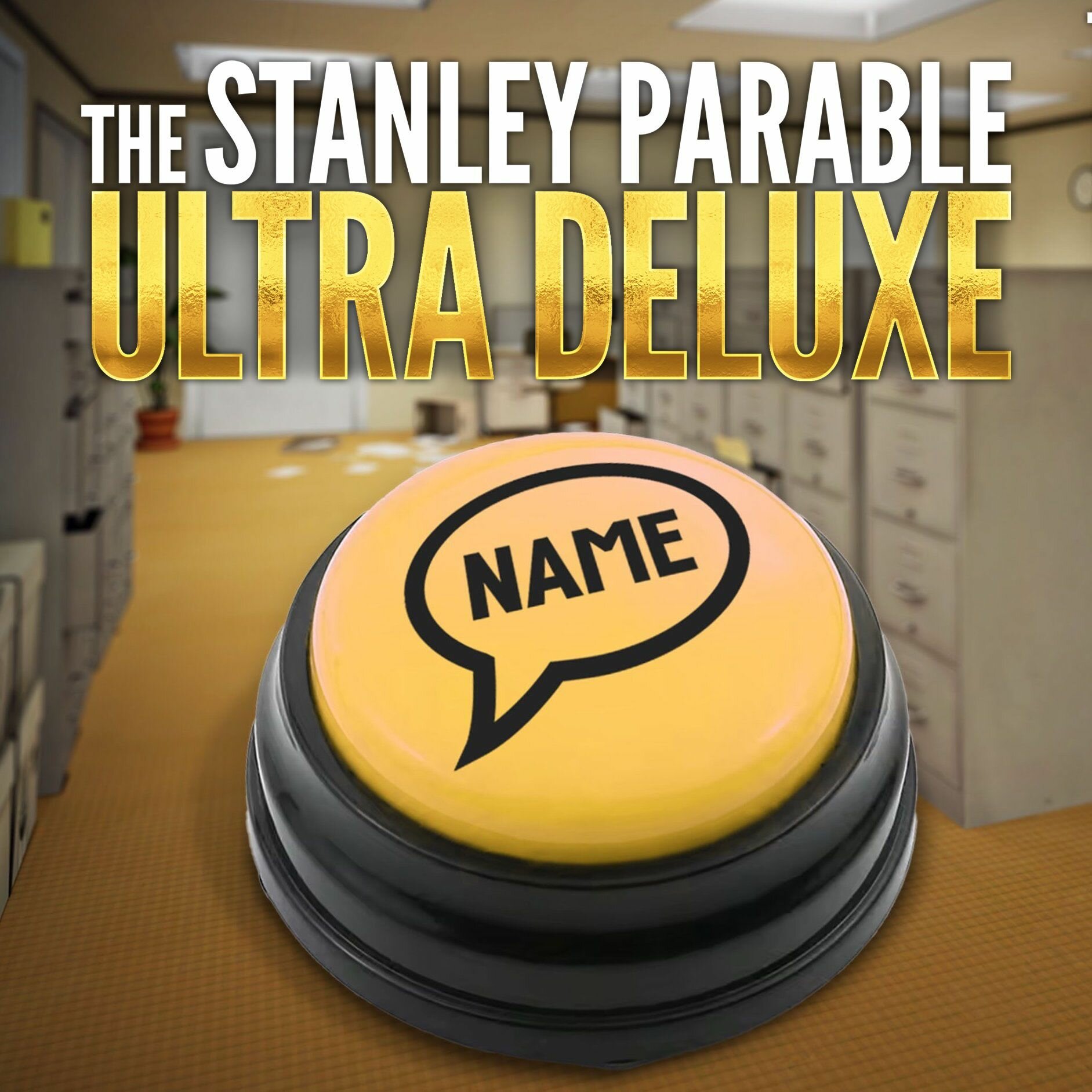 The Stanley Parable 2: Ultra Deluxe. Официальная Игрушка-Кнопка, Которая Говорит Имя Игрока, Играющего В Игру. The Button That Says The Name of The Player That Is Playing The Game