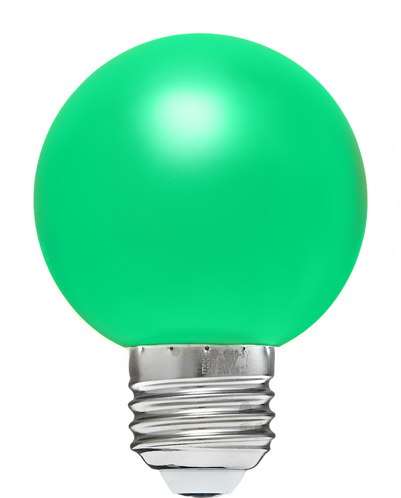 Лампа светодиодная Volpe E27 3 Вт шар 240 Лм зелёный свет