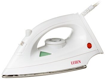 Leben утюг с отпаривателем 1200 вт, подошва - антипригарное покрытие