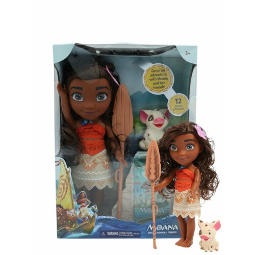 Музыкальная кукла моана с пуа и веслом (Moana)