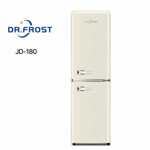 Холодильник Dr Frost JD-180 156 л двухкамерный дверь легкого закрытия ретро 35999₽