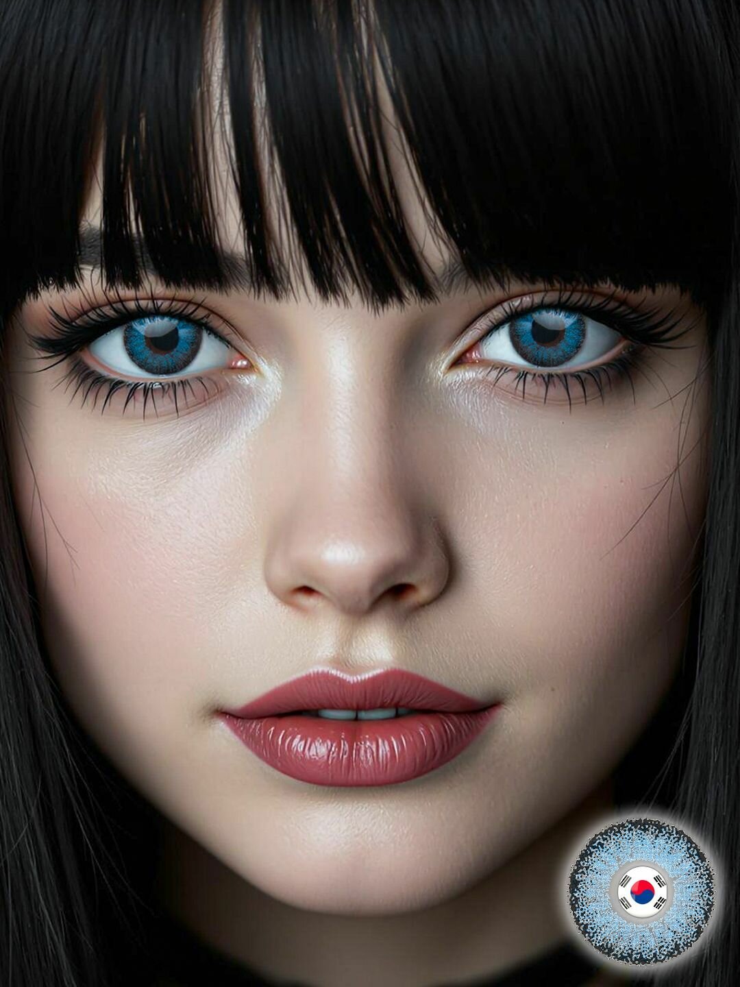 Синие линзы с диоптриями EOS 211 Blue на 1 год 40  14  86 2 шт