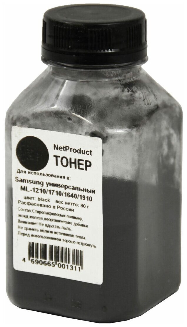 NetProduct Тонер для Samsung универсальный ML-1210/1710/1640/1910 80 г, банка .