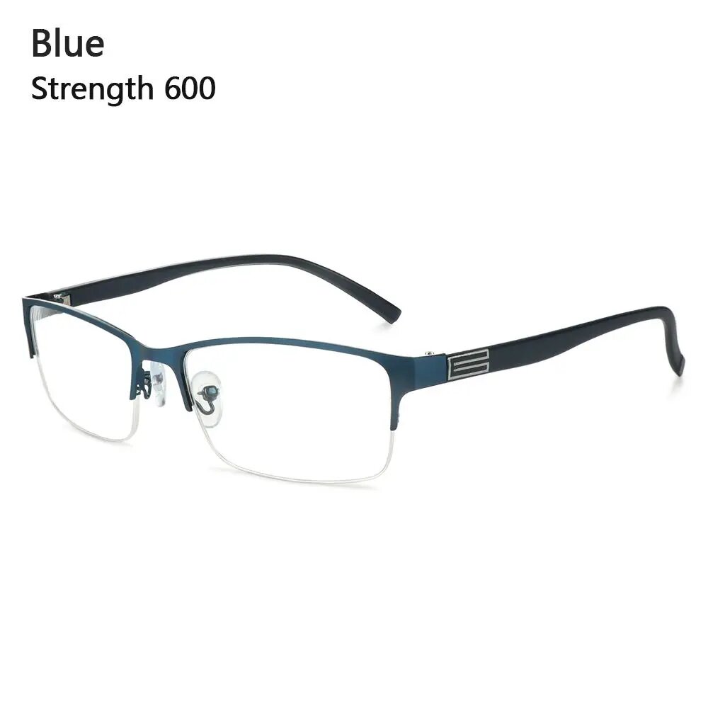 Деловые очки KLASSNUM для близорукости -100 до -600 blue -450 Темно-синий Унисекс