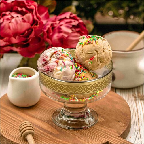 Набор креманок с алмазной гравировкой PROMSIZ альфа 250 мл 6 шт 775₽