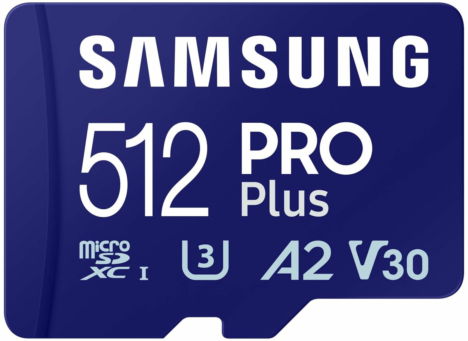 Карта памяти MicroSDXC Samsung Pro Plus - 512 Gb - 180/130 МБ/c + SD ...
