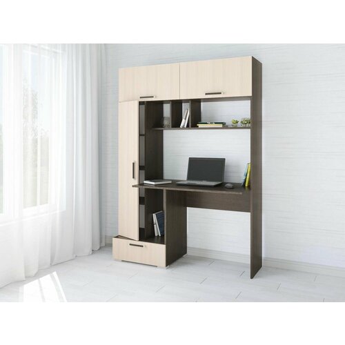 Компьютерный стол Квартет-11 Венге/дуб молочный