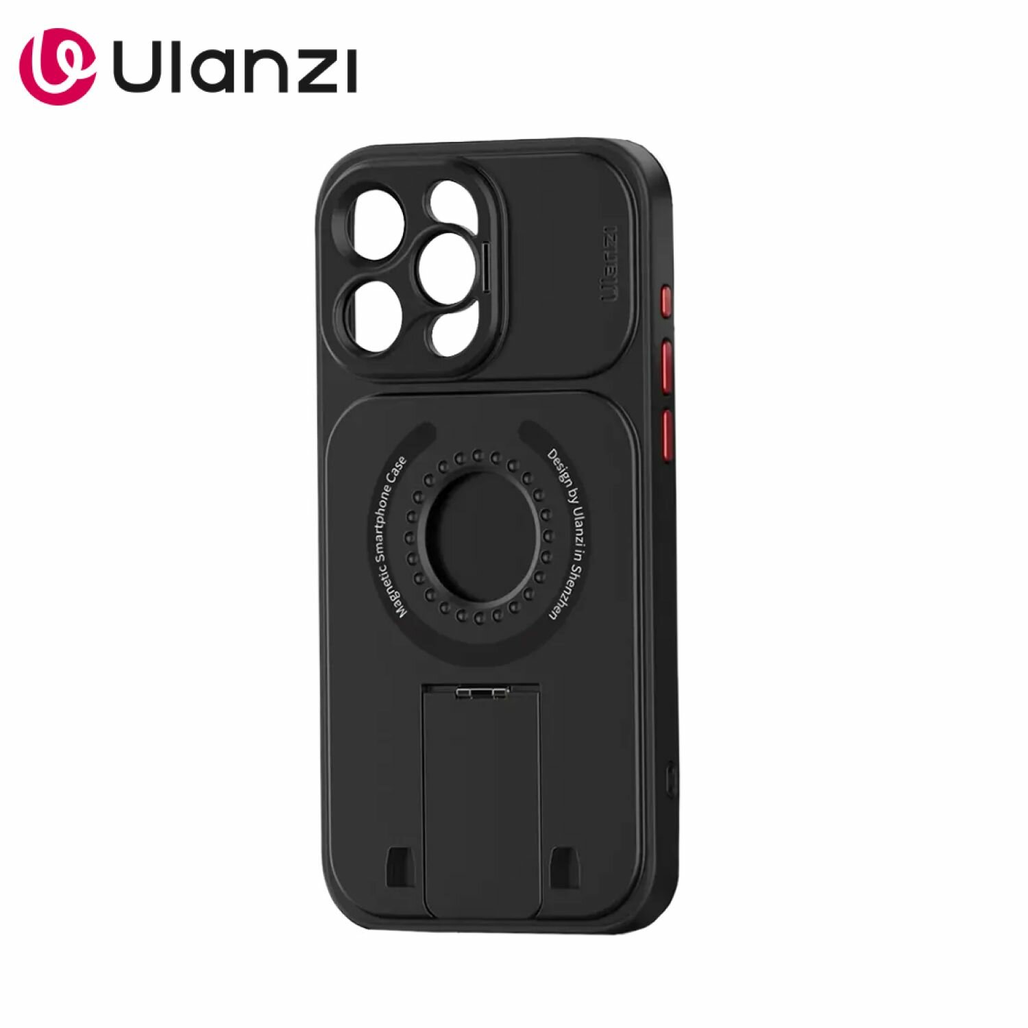 Чехол Ulanzi "O-LOCK", для iPhone 15 Pro, быстросъемное крепление, черный