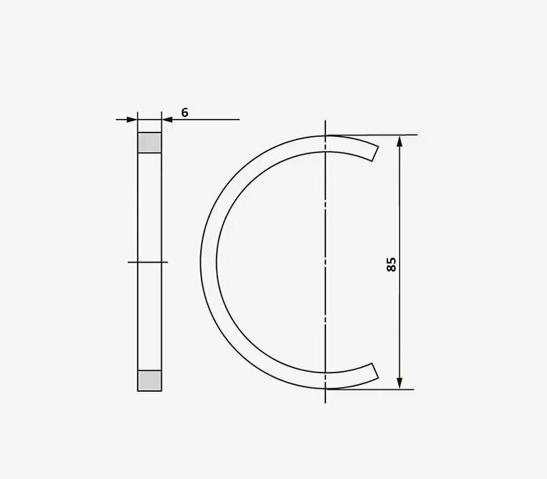 Кольцо SR85х6 ZHLRU — фото 1