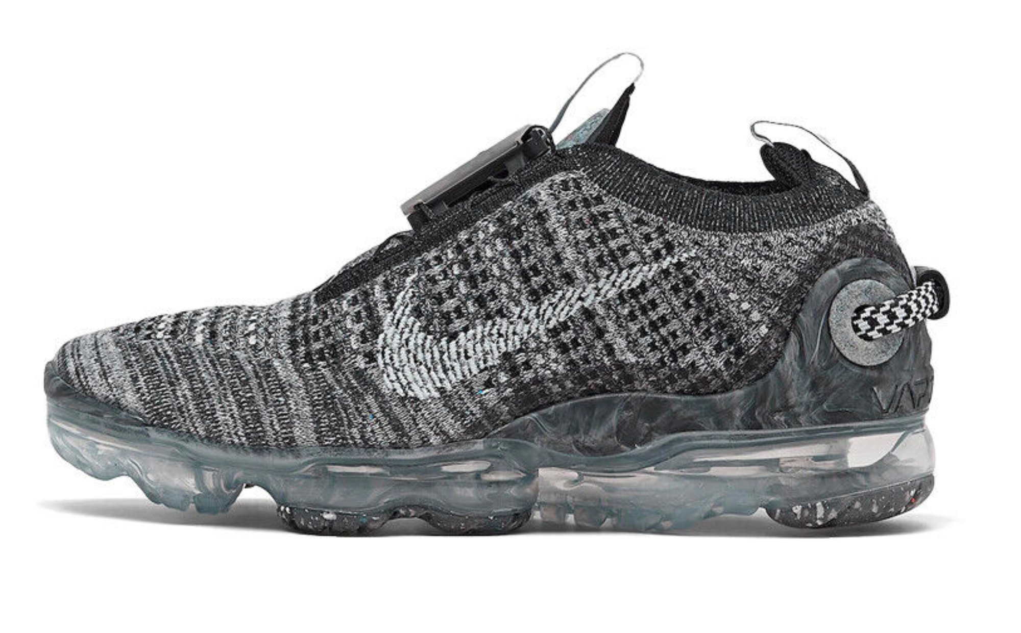 Кроссовки NIKE Vapormax 2020 Flyknit, размер 9 US / 8 UK / 42.5 EUR / 27 CM, серый, черный
