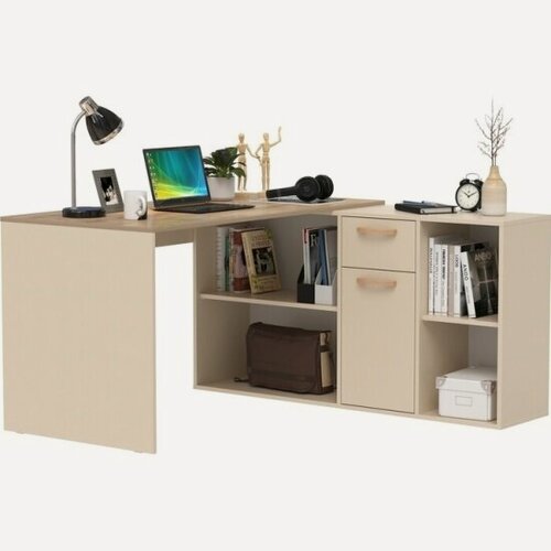 Изображение товара Стол письменный Mobi Лайт 03.245 F Сатин 7045 PE, Дуб эндгрейн элег.