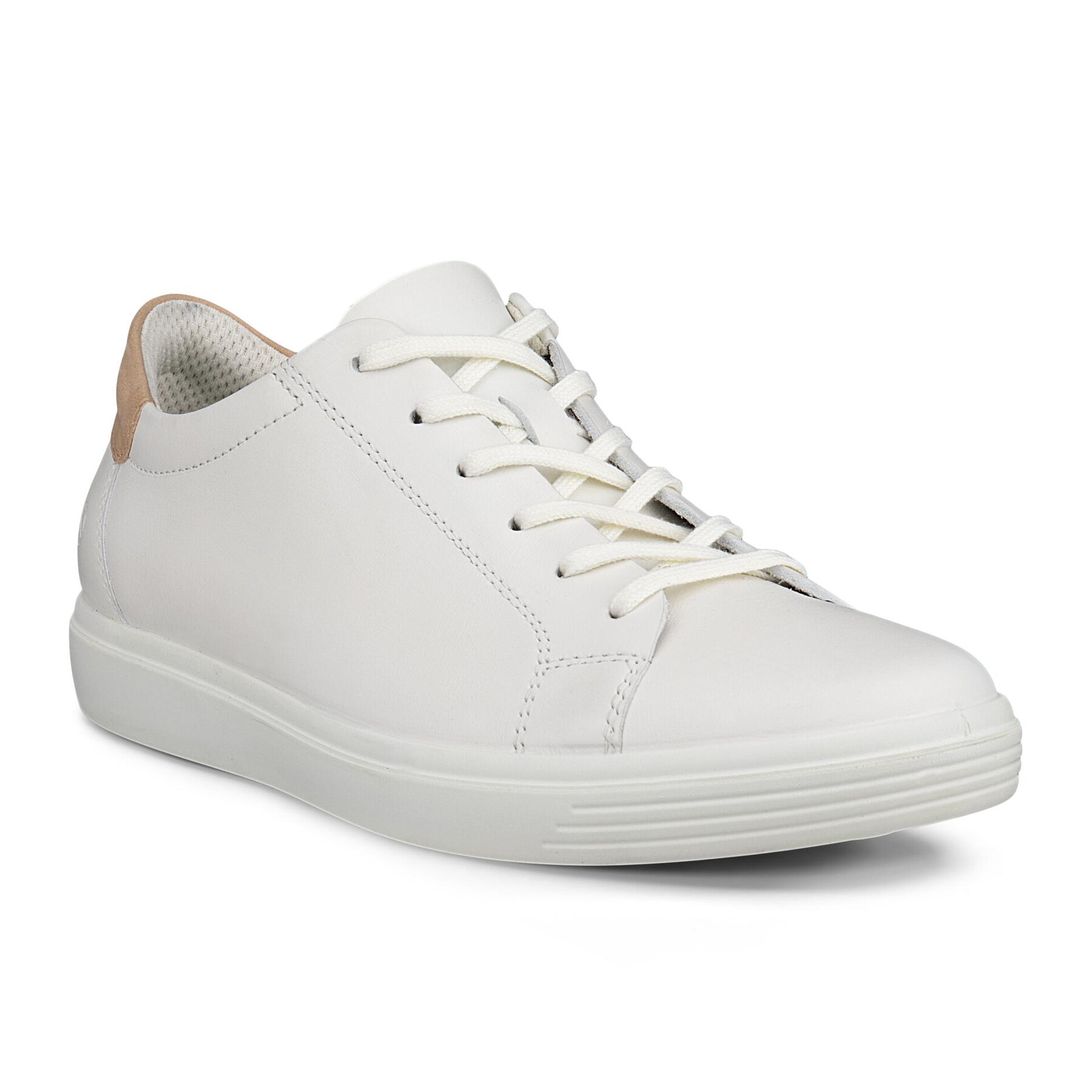 Кеды ECCO CLASSIC SNEAKER W, полнота F, размер 40, белый/бежевый
