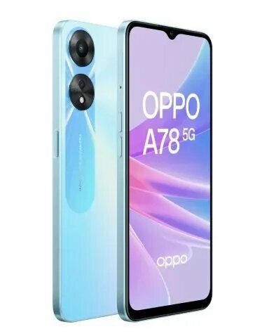 Смартфон OPPO A78 5G 8/256 ГБ с NFC, Dual nano SIM, синий — купить в ...