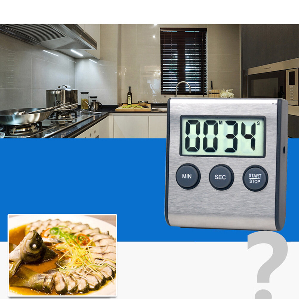 Кухонные Таймеры Xiaomi Digital Mini Kitchen Timer Alarm Clock Cooking Portable Magnetic Countdown for Barbecue Spa