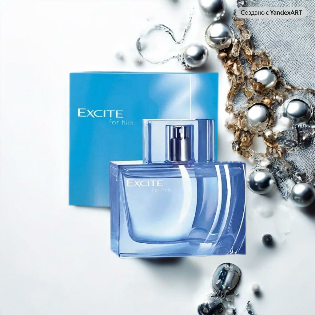 Туалетная вода Oriflame Excite, мужская, фужерный фруктовый аромат, 75мл