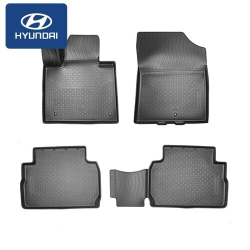 Ковры салона резиновые оригинальные HYUNDAI SANTA FE 21, 5 мест