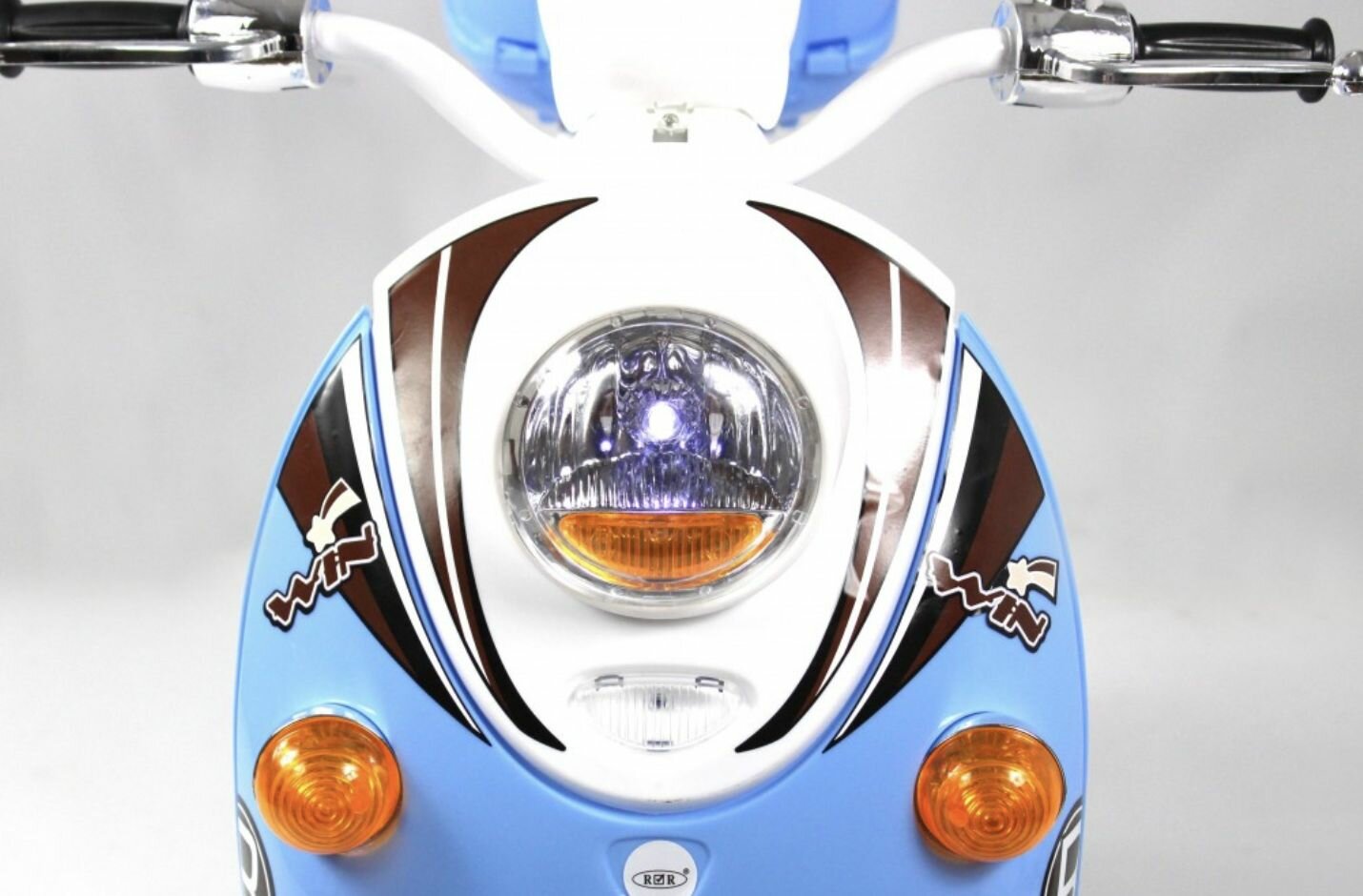 Детский электромотоцикл RiverToys Z444ZZ синий — фото 1