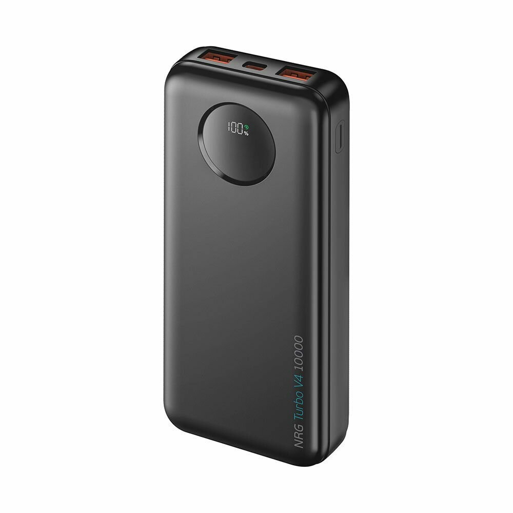 Внешний аккумулятор NRG Turbo V4 10000 мА-ч дисплей powerbank черный Deppa 33681