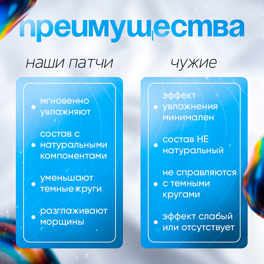 Патчи Gegemoon для глаз, с гиалуроновой кислотой, от отеков и темных кругов под глазами с пептидами, 60 штук. — фото 1