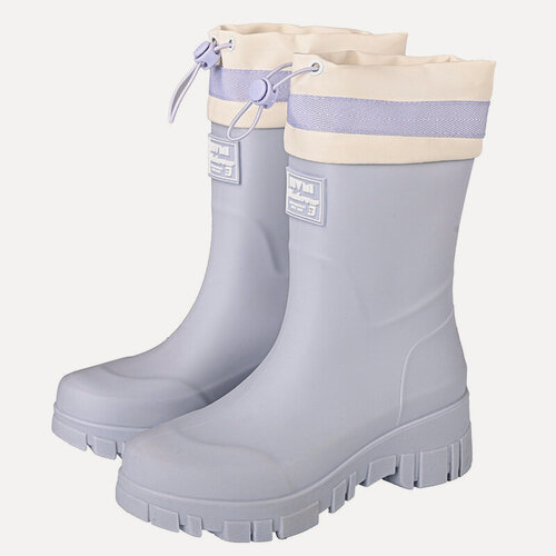 Изображение товара Модные полусапожки средней высоты, резиновые сапоги для женщин, толстая подошва, износостойкие, нескользящие, резиновые, для кемпинга, универсальные, корейская версия, резиновые сапогиРазмер обуви. EU:39