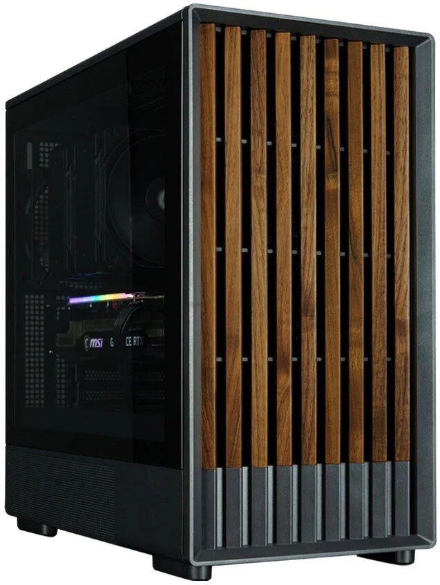 Корпус Zalman Minitower P10, Mini-Tower, пластик/сталь/дерево/стекло, 5 слотов расширения