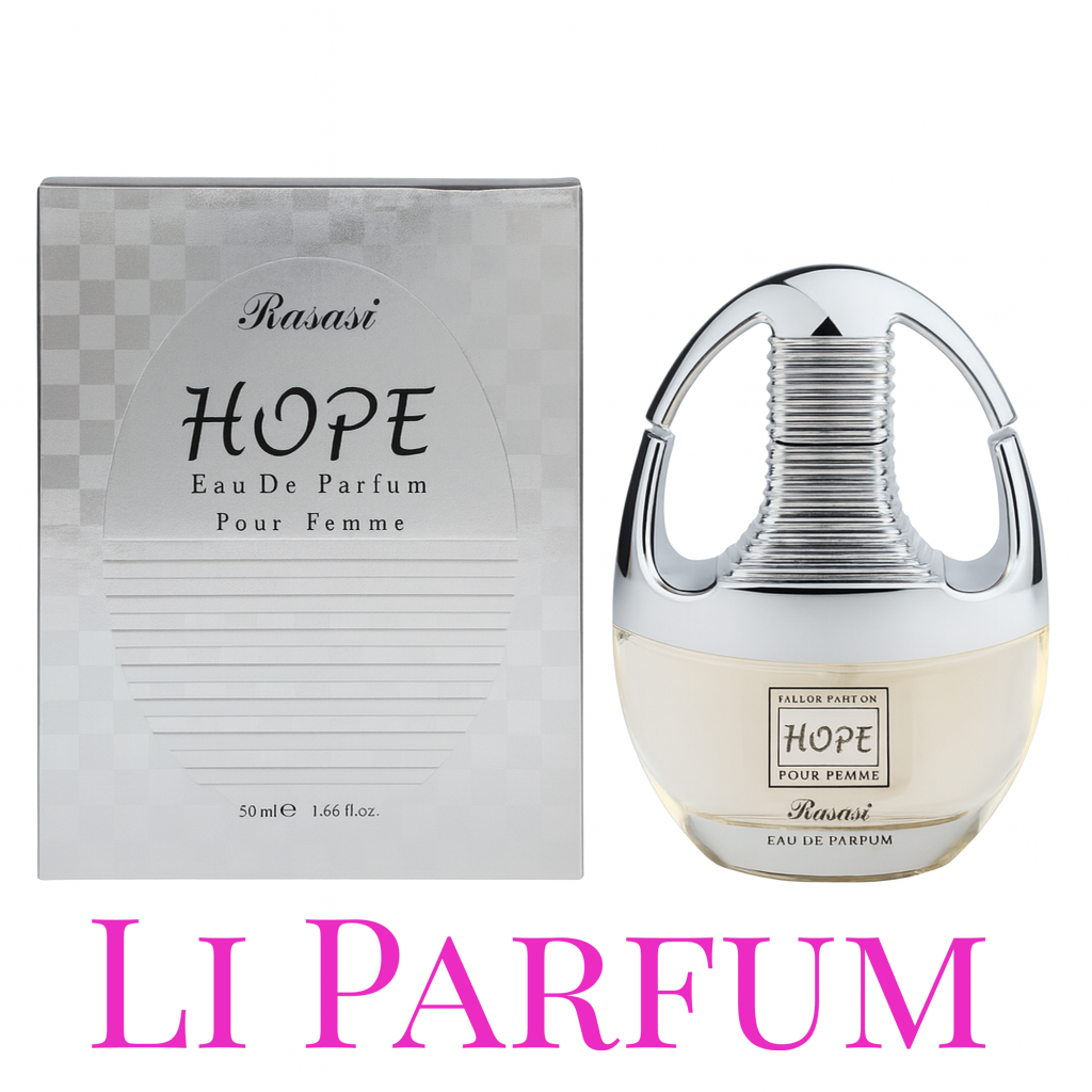 Парфюмерная вода Rasasi Hope Pour Femme, EDP 50 мл — цветочно-фруктовый аромат (дыня, слива, роза), мускус, сандал