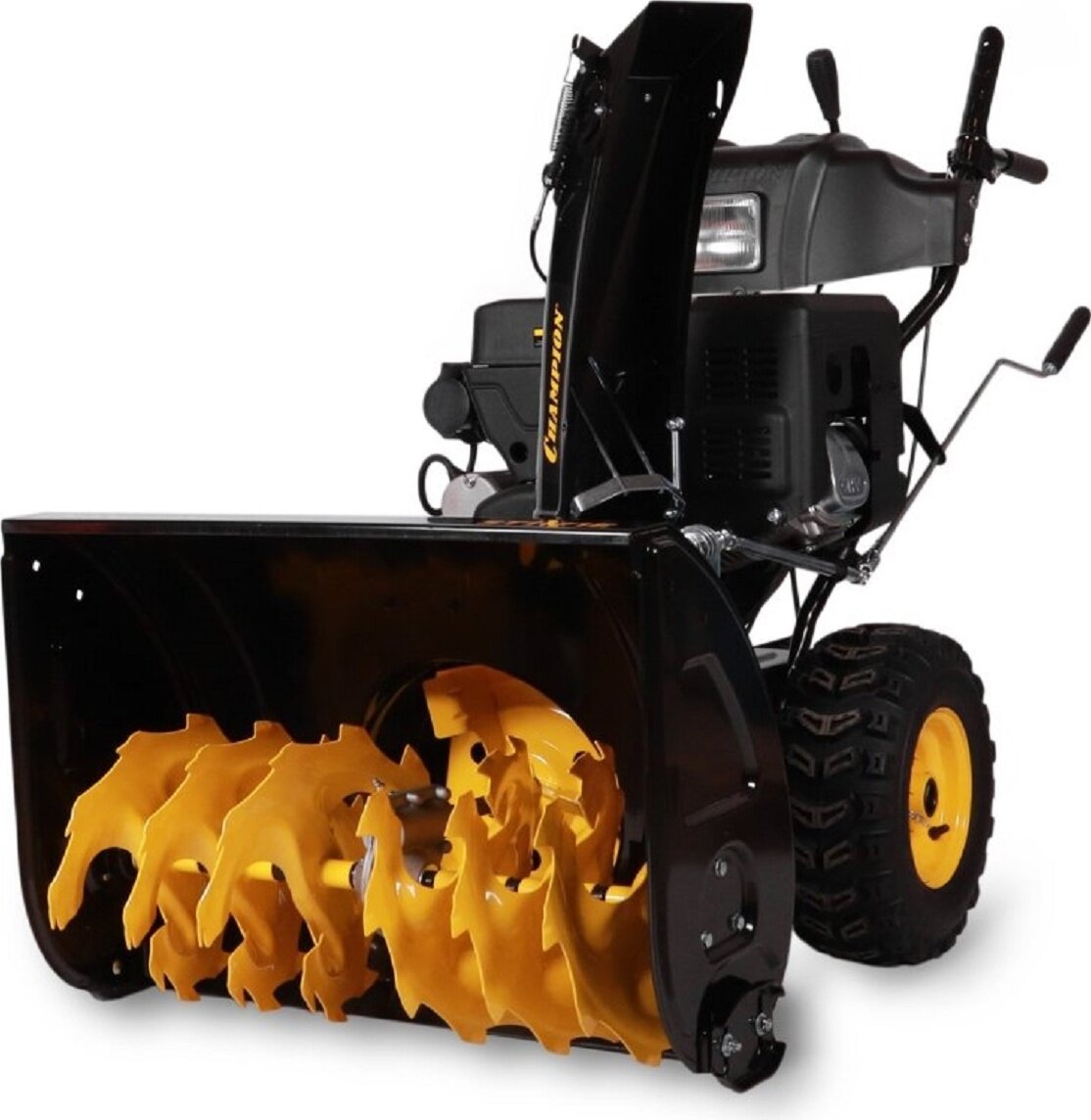 Снегоуборщик бензиновый CHAMPION ST1171E Champion 12.0 л. с 54.5х70 см 6 вперед/2 назад LED-фары подогрев ручек