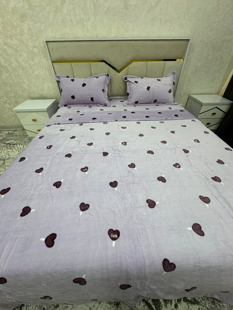 Зимнее постельное белье плюш