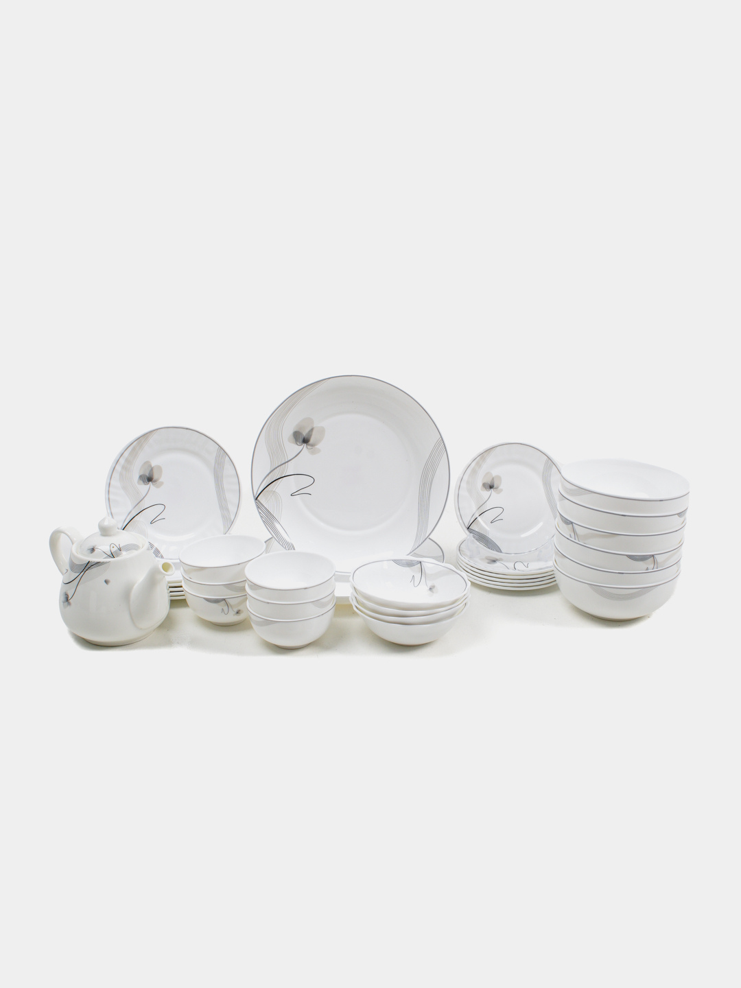 Набор посуды TORIX ELLA, из стеклокерамики на 6 персон, 32 предмета — фото 1