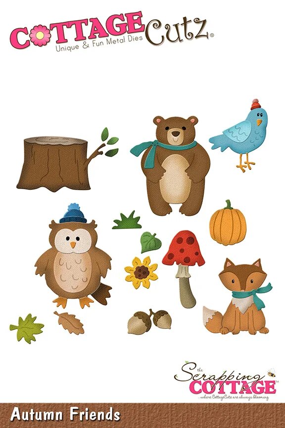 Металлические штампы для резки Хэллоуин кленовый лист сова Коричневый 7115