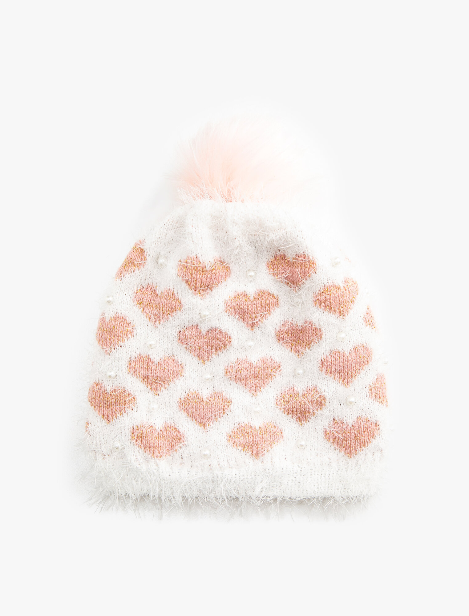 Шапка KOTON для девочек размер универсальный - one size розовый