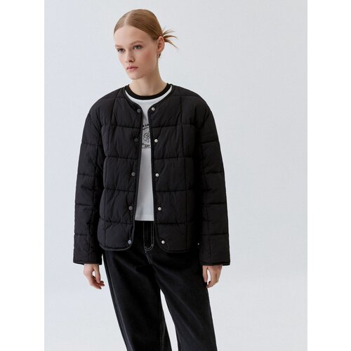 Куртка Sela, размер L INT, черный 2023 толстое теплое зимнее пальто женская зимняя куртка с меховой подкладкой и капюшоном женские парки зимняя куртка