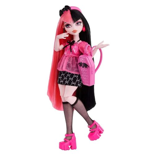 Кукла Monster High Day Out Draculaura HKY71 розовый 4500₽