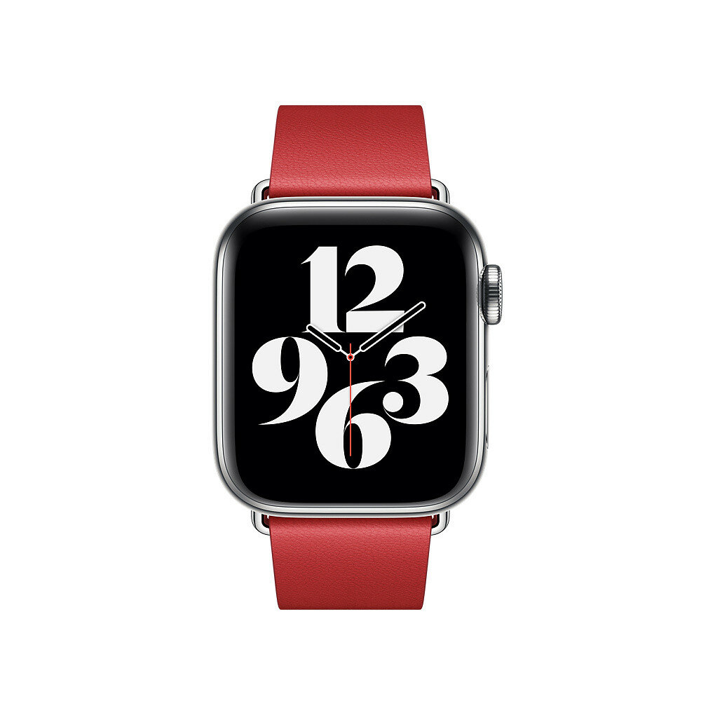 Ремешок Apple Modern Buckle для Apple Watch Series 3/4/5/6/SE гранатовый (MY642ZM/A) 40мм - фото №11