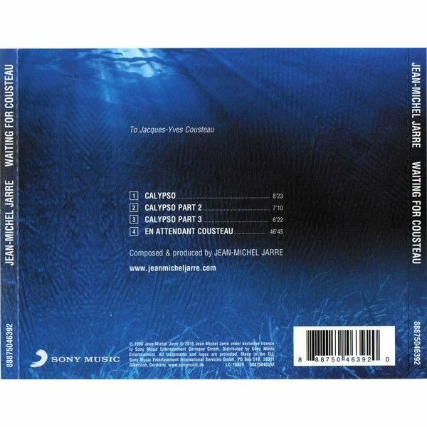 Jean Michel Jarre Waiting For Cousteau (Remastered) CD Медиа - фото №3