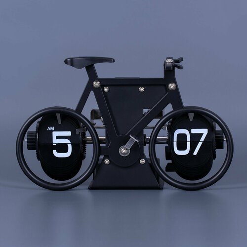Перекидные часы-велосипед Flip Clock Bike черные 20912 см 3899₽