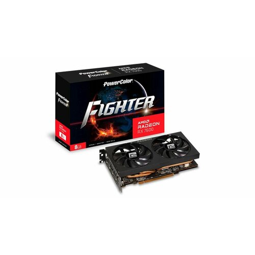 Видеокарта PowerColor RX7600 Fighter 8GB GDDR6 128-bit DPx3 HDMI 2FAN RTL 3227900₽
