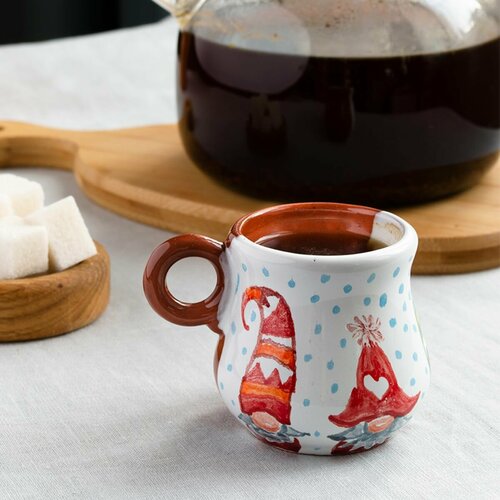 Чашка керамическая авторская Гномы 100 мл 540₽