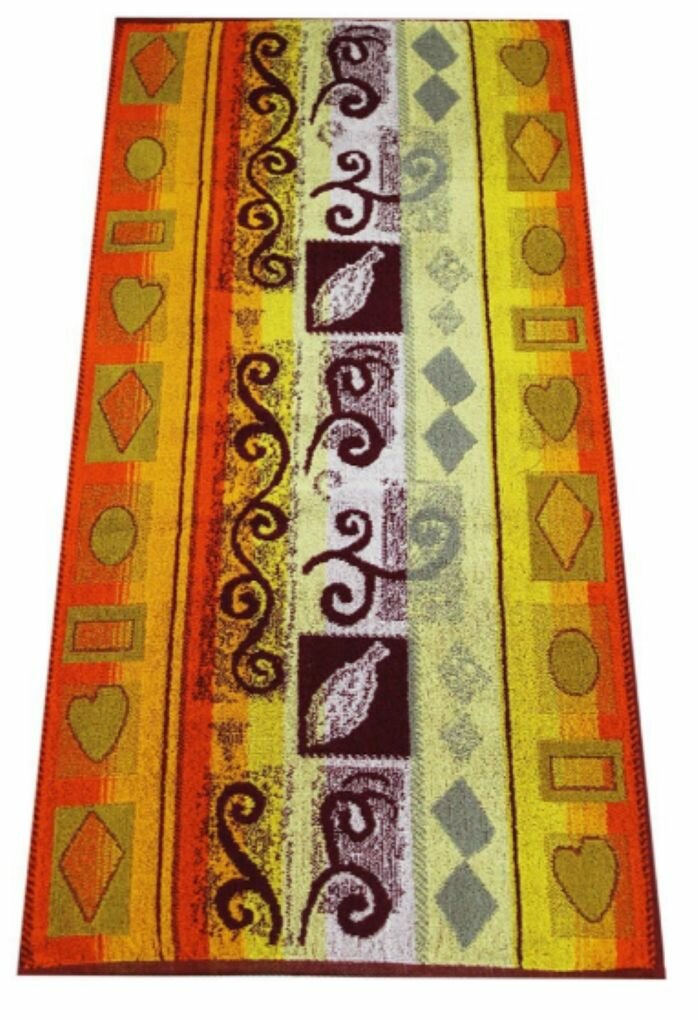 Полотенце для лица, рук Авангард, Махровая ткань, 50x100 см, разноцветный, 1 шт.