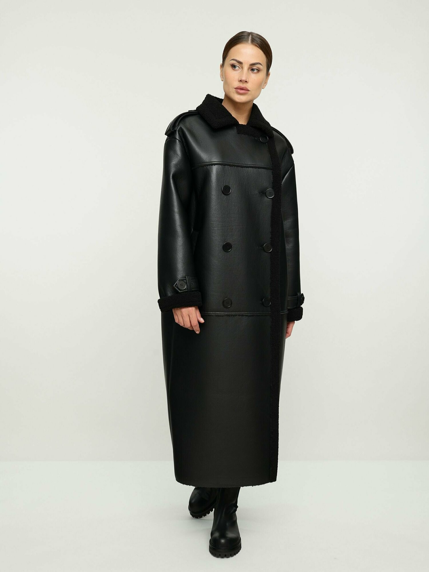 Пальто ALEF, размер 42, черный