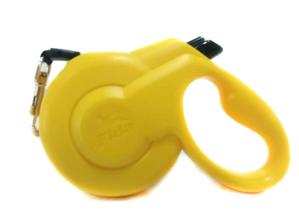 Fida Styleash рулетка для собак до 15 кг (5 м трос) Желтая