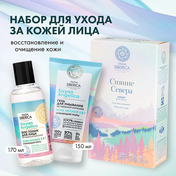 Набор по уходу за лицом Natura Siberica Taiga Siberica Сияние Севера - фото №2