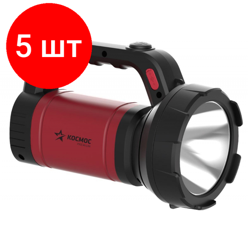 фото Комплект 5 штук, фонарь светодиодный аккум. космос kosac8005wlith 5вт,2400мач, 2 реж, з/у